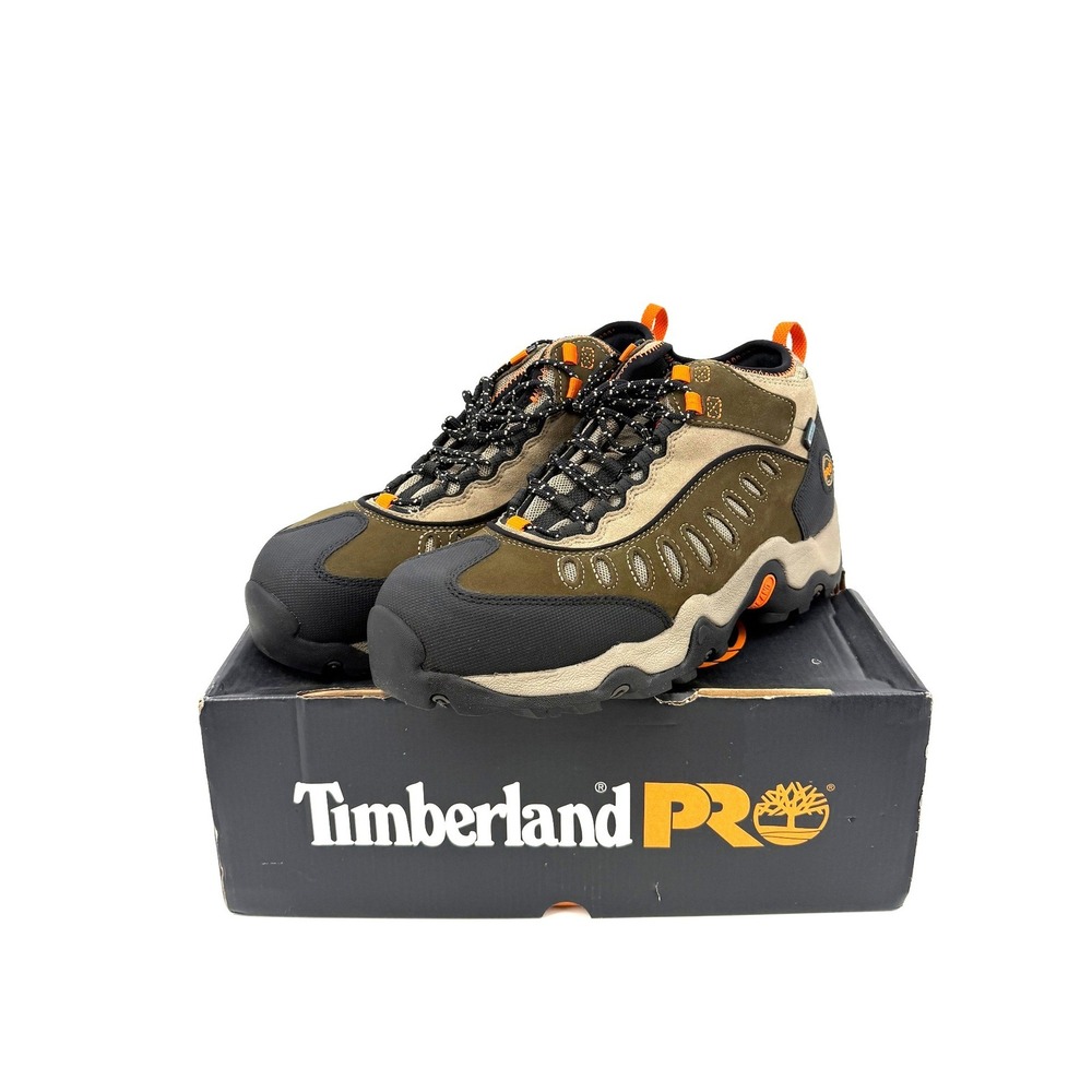NEW Timberland PRO Mudslinger Steel Toe Waterproof EH Work Shoes 13W Brown